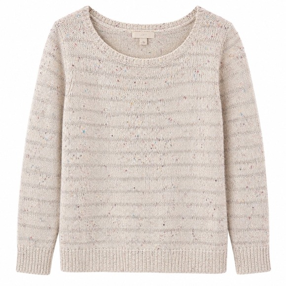 LOFT Sweaters - Cozycore Confetti Knit Sweater Medium Soft Girl Neutral Quiet Luxury